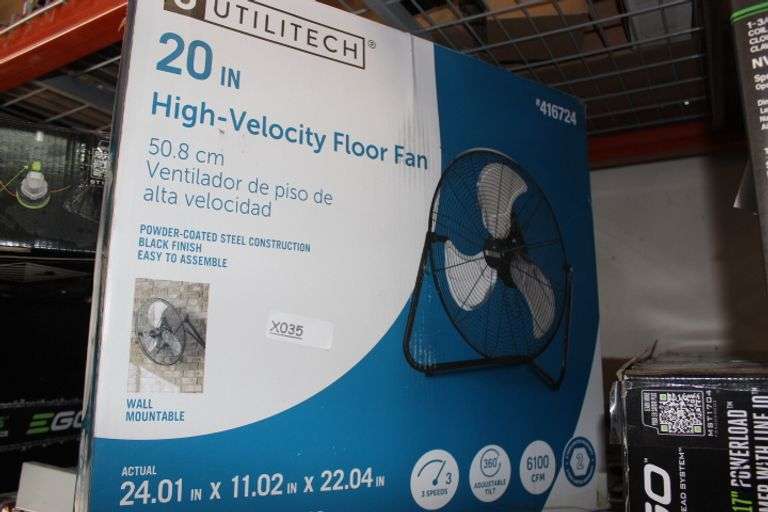 Utilitech 20-In Floor Fan Retail:$89.99