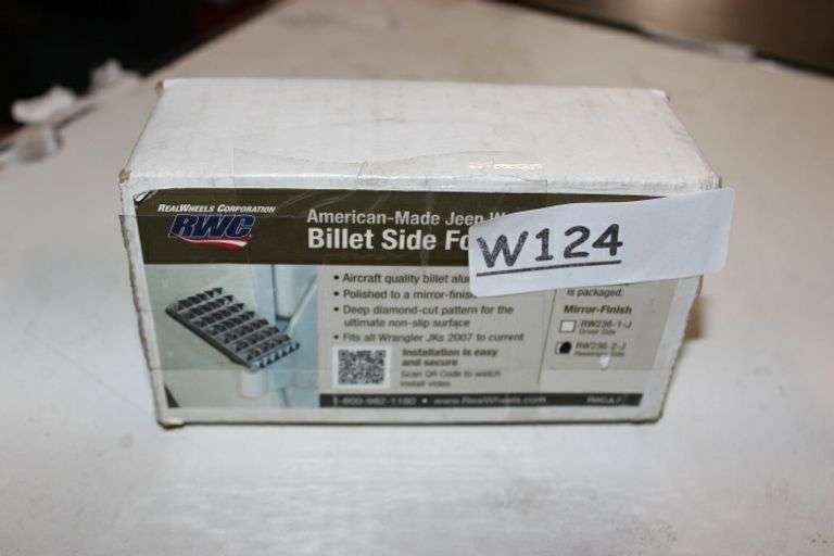 Real Wheels Mirror Finish Billet Left Side Foot Rest For Wrangler Retail:$25
