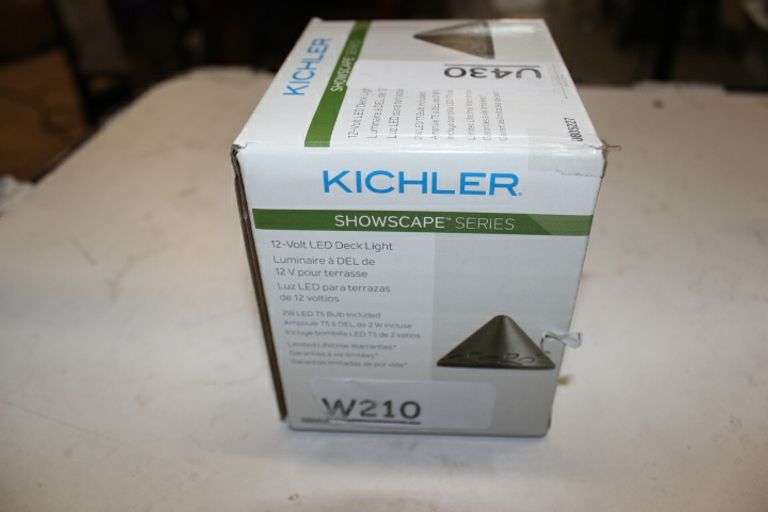Kichler 2-Watt Olde Bronze Low Voltage Plug-In Led Deck Step Light Model 28308 Retail:$15