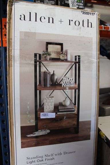 A+R Freestanding Shelf W/ Drawer Retail:$149.98