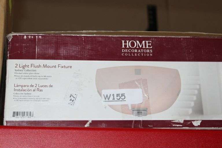 Home Decorators Collection Sydney 2-Light Polished Nickel Flush Mount Retail:$59.9