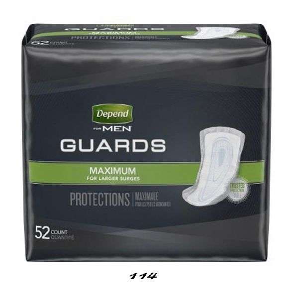 Depend For Men Guards Maximum For Larger Surges