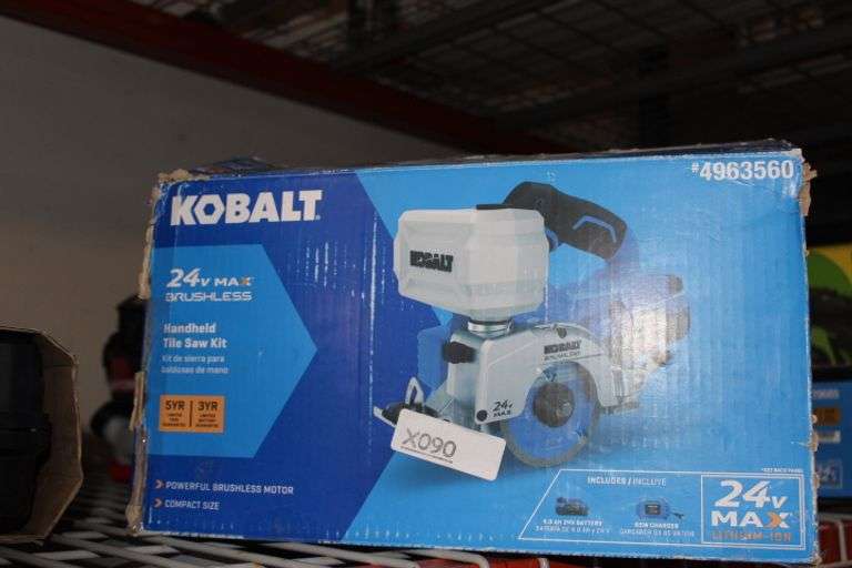 Kobalt 24V 4-in -Blade Cordless Handheld Tile Saw [Tool Only As Is] Retail:$189.98