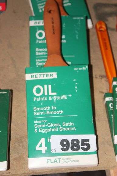 BETTER OIL PAINTS AND STAINS 4 IN. BRUSH 3 1001 287 250