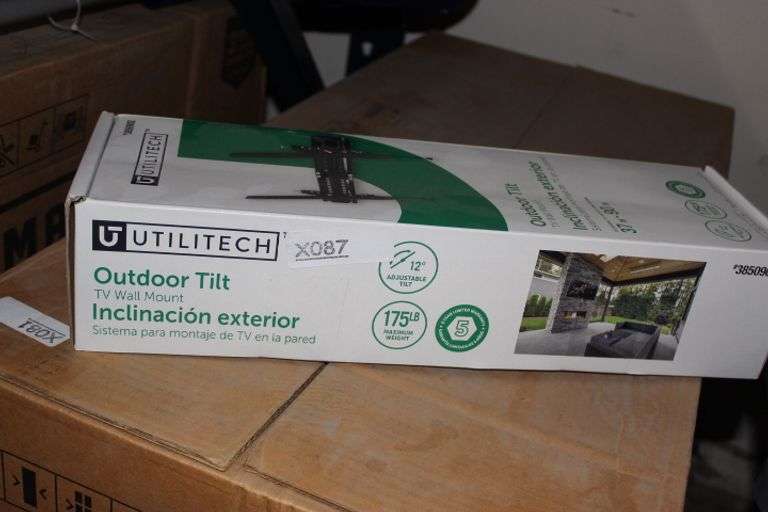 Utilitech Tilt Outdoor Wall Tv Mount 37 - 90In Tv Mount Hardware Included Retail:$35