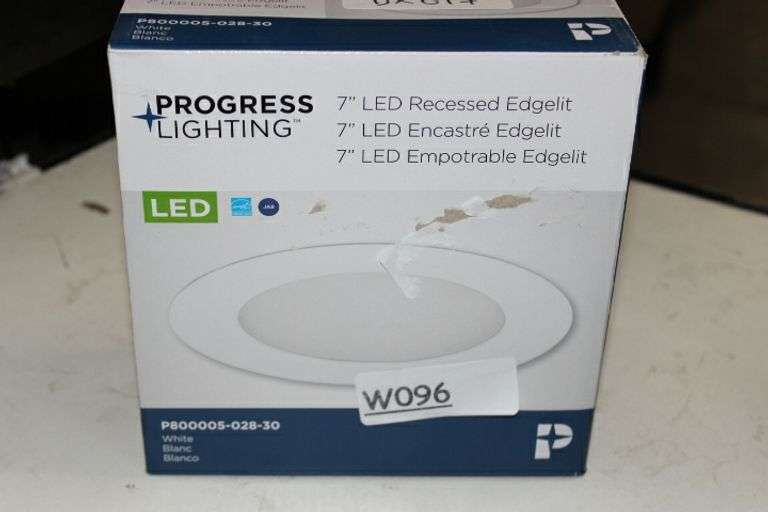 Progress Lighting 7 In. 3000K White Integrated Led Recessed Trim Retail:$14.7