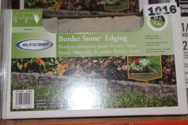 SUNCAST BORDER STONE EDGING 10 FT. #BSE10TG $30.00 EACH