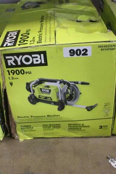 1900 PSI 1.2 GPM Cold Water Wheeled Corded Electric Pressure Washer $149.00 @ THE HOME DEPOT