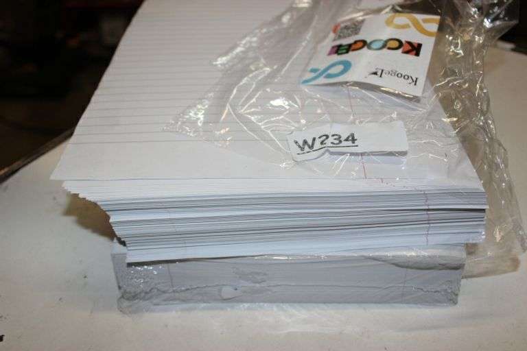 Koogel Wide Ruled Loose Leaf Paper, 100 Sheets Lined Ruled Notebook Paper, 8" X 10-1/2", 3 Hole Punched For Binders School Office Writing Filler Supplies, Fights Ink Bleed, White Retail:$8