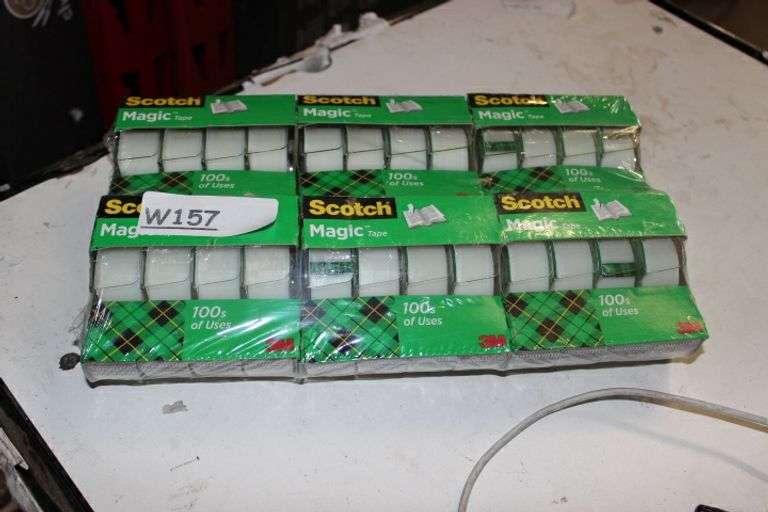 3M Scotch Magic Tape & Refillable Dispenser, 3/4" X 300", 1" Core, 4/Pack Retail:$60
