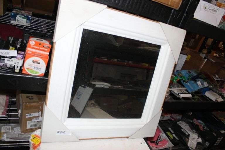 24" X 24" White Square Mirror Retail:$80