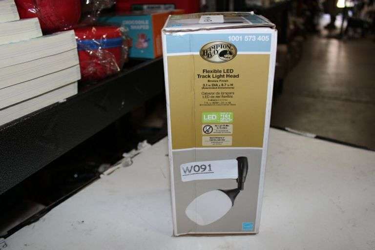 Hampton Bay Bronze Led Flex Track Head Lighting With Frosted Glass Retail:$16