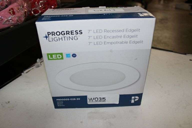 Progress Lighting 7 In. 3000K White Integrated Led Recessed Trim Retail:$15