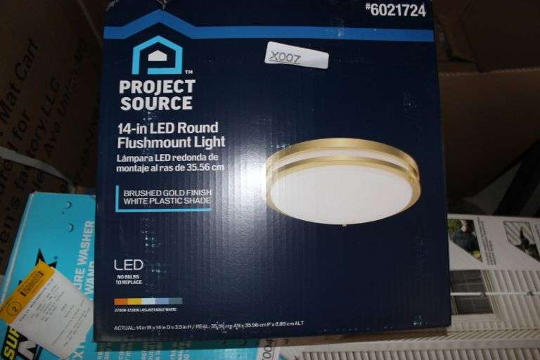 Project Source 1 -Light 11-in Satin Nickel Integrated LED Flush Mount Light Retail:$27.02
