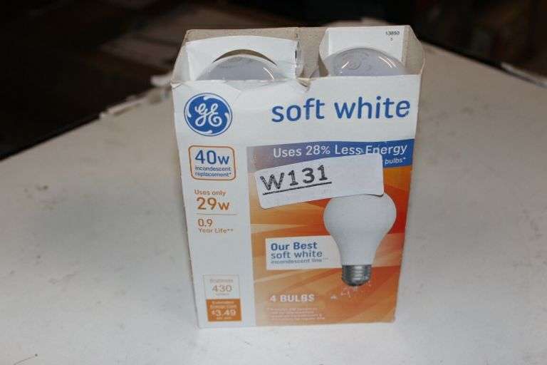 Ge Energy-Efficient Soft White 29 Watt A19 4Pk Retail:$6