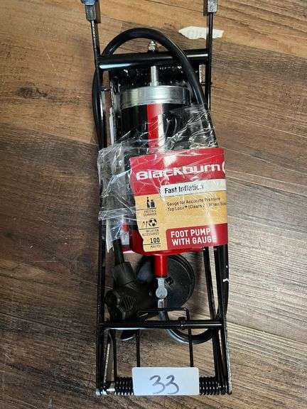 BLACKBURN FOOT AIR PUMP WITH GUAGE