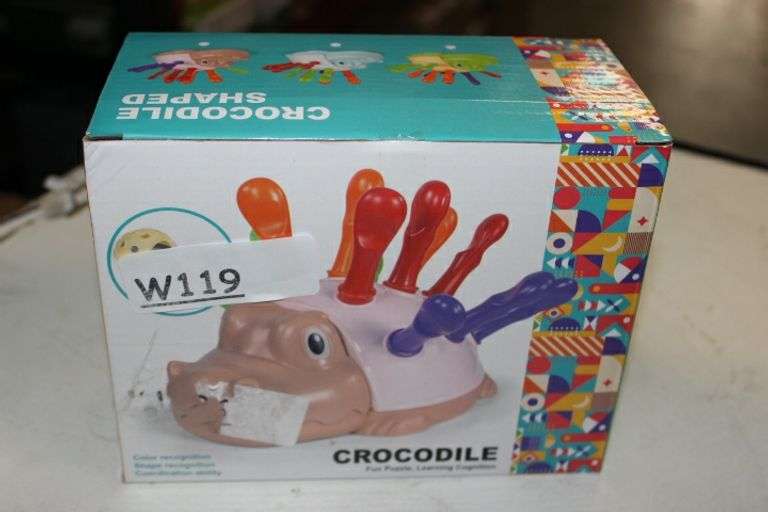 Anditoy Educational Crocodile Toy Montessori Toy For Toddlers Kids Boys Girls Christmas Stocking Stuffers Gifts Retail:$15