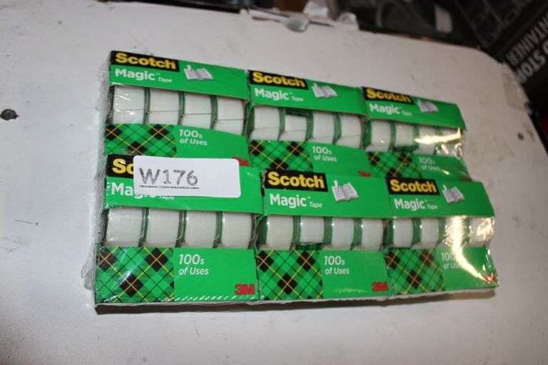 3M Scotch Magic Tape & Refillable Dispenser, 3/4" X 300", 1" Core, 4/Pack Retail:$60