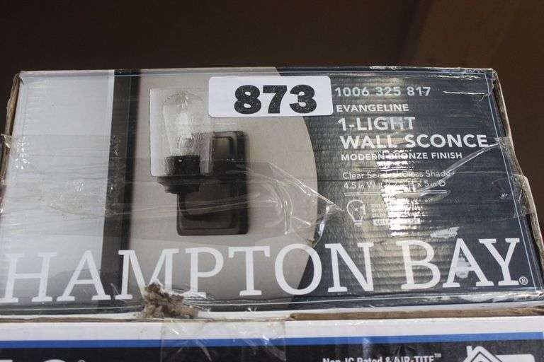 HAMPTON BAY 1-LIGHT WALL SCONCE EVANGELINE
