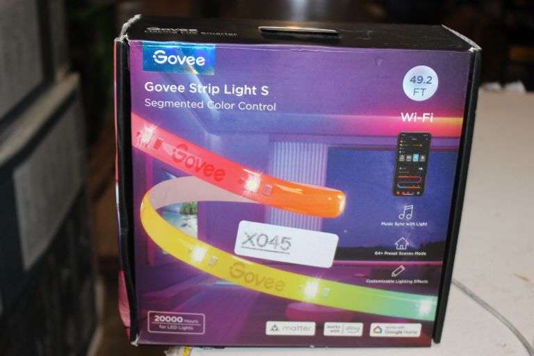Govee 49.2Ft Strip Light Color Retail:$65
