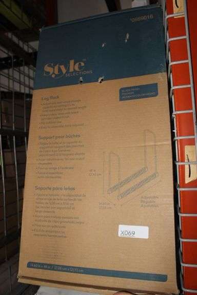 Style Selections Log Rack- Adjust Size And Wood Storage And For Outdoor Use. Retail:$50