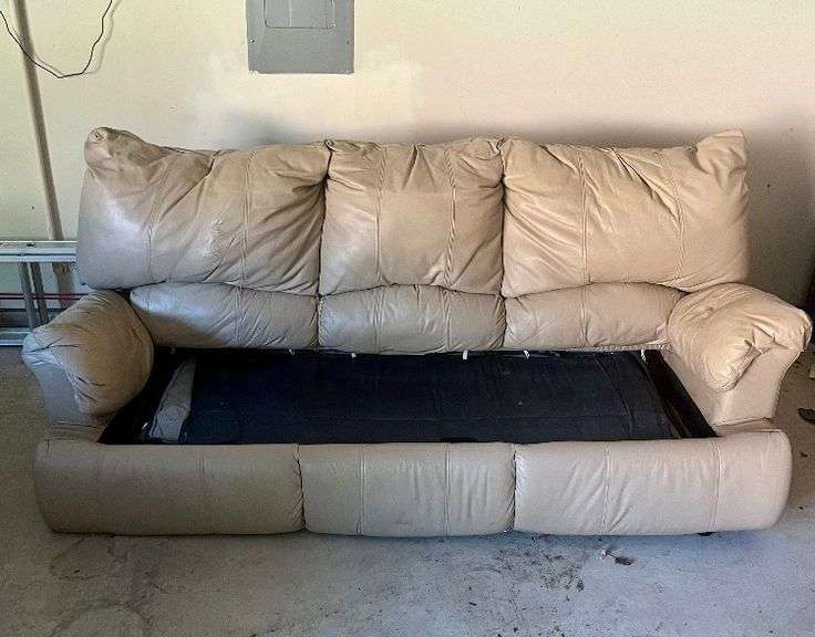 Leather Sofa Bed