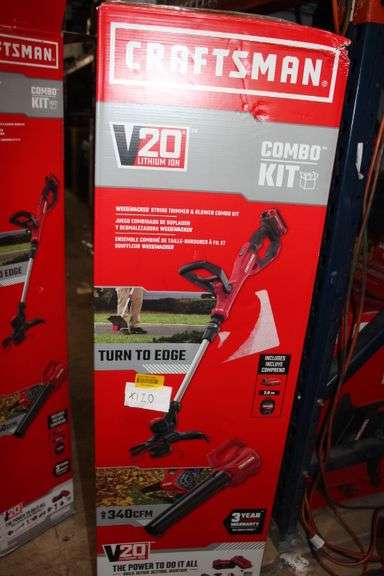 Craftsman V20 20-Volt Max Cordless Battery String Trimmer And Leaf Blower [Tool Only] Retail:$200