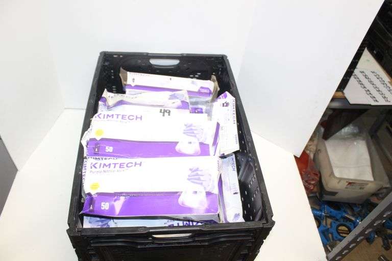 KIMTECH #50603 PURPLE NITRIAL-XTRA GLOVES ASSORTED SIZES DISTRESSED PACKAGING