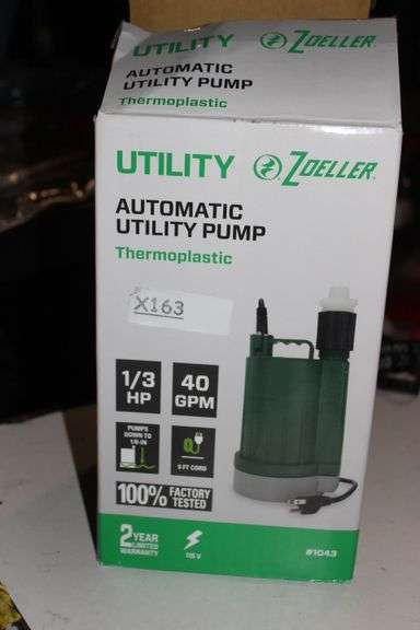 1/3Hp Automatic Utility Pump Retail:$170