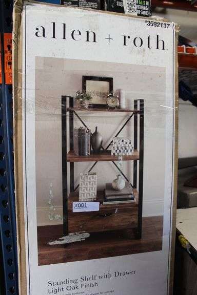 A+R Freestanding Shelf W/ Drawer Retail:$149.98