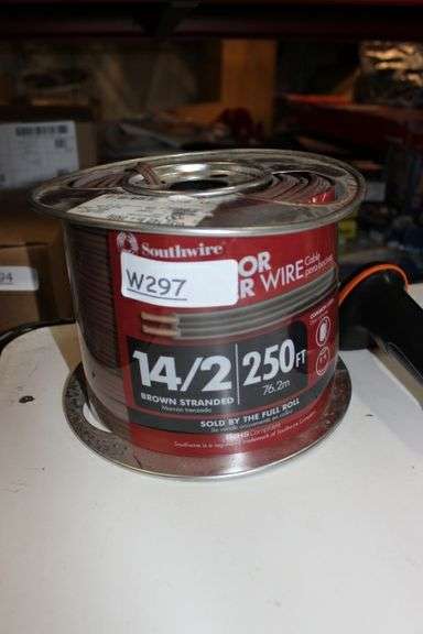 250 Ft. 14/2 Brown Stranded Cu Cl3 Outdoor Speaker Wire Retail:$120