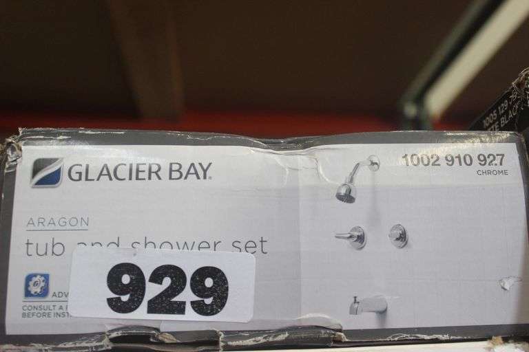 GLACIER BAY ARAGON TUB AND SHOWER SET CHROME $99.00