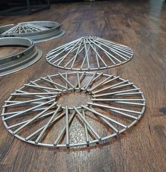 Vintage Wire Hub Caps Set