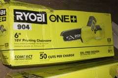 RYOBI 6" 18V PRUNING CHAINSAW TOOL ONLY $129.00