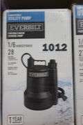 EVERBILT SUBMERSIBLE UTILITY PUMP 1/6 HORSEPOWER # 1001 092 915 $174.95