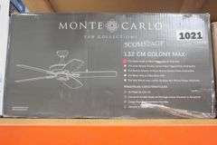 MONTE CARLO CEILING 132 CM COLONY MAX 5COM52AGP $150.00