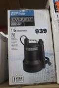 EVERBILT 1/6 HORSEPOWER 28 GALLON PORTABLE WATER REMOVAL PUMP $174.95