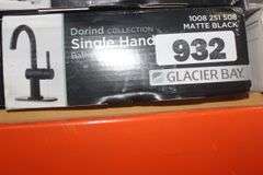 GLACIER BAY DORINDSINGLE HANDLE BATHROOM FAUCET MATTE BLACK $109.00