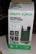 1/3Hp Automatic Utility Pump Retail:$170