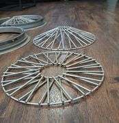 Vintage Wire Hub Caps Set