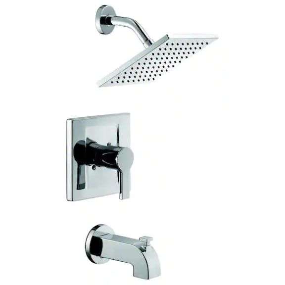 glacier bay single handle tub and shower set 1001240663