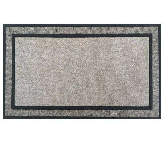 [MSRP: $12.98] Racetrack Gray 18 in. x 30 in. Rubber Non-Slip Indoor Outdoor Door Mat