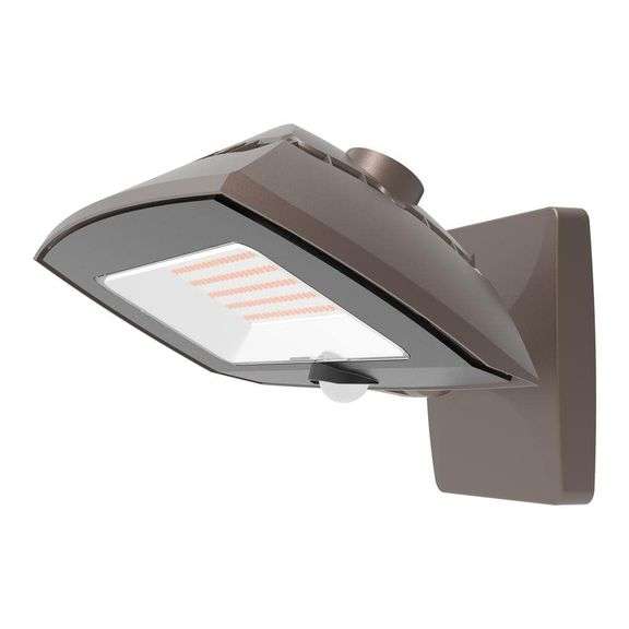 [✓] [MSRP: $116.38] ARFL 400-Watt Equivalent, 8000 Lumens, Selectable CCT, Integrated LED, Arch Wall Flood Light with Motion, Bronze