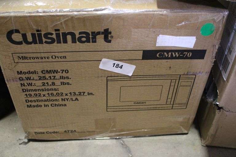 [✓] [MSRP: $168.75] Cuisinart 0.7 cu. ft. 700-Watt Countertop microwave in Black and Stainless Steel