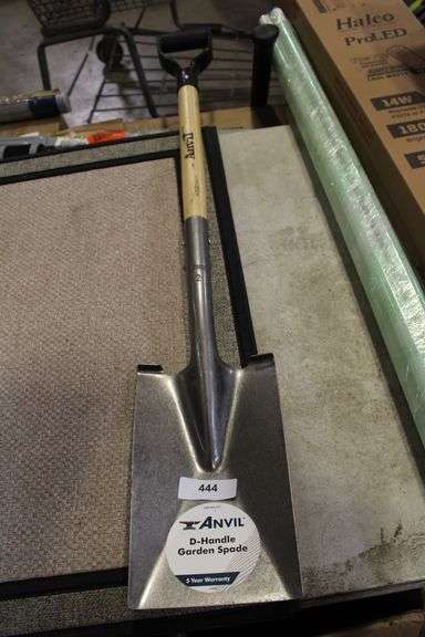 [✓] [MSRP: $19.98] Anvil 28 in. D-Grip Short Wood Handle Garden Spade