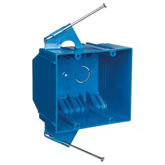 [✓] [MSRP: $99.00] 2-Gang 32 cu. in. Electrical PVC New Work Electrical Switch and Outlet Box (Case of 50) (B232ACP)