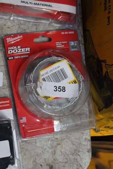 [✓] [MSRP: $28.97] 3-1/2 in. HOLE DOZER Bi-Metal Hole Saw with 3/8 in. Arbor and Pilot Bit