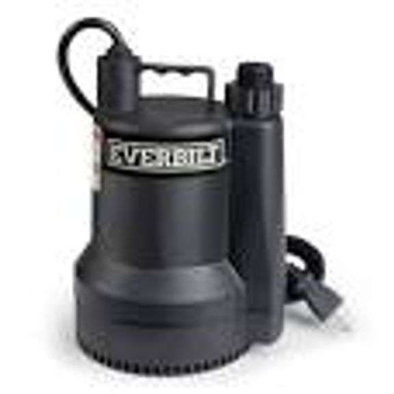 EVERBILT 1/6 HORSEPOWER 28 GALLON PORTABLE WATER REMOVAL PUMP $174.95