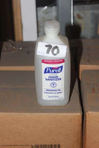 PURELL HAND SANITIZER 16 FL OZ  1 BOX OF 12