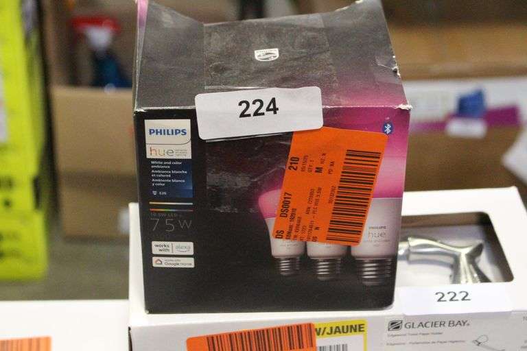 [✓] [MSRP: $149.97] 75-Watt Equivalent A19 Smart LED Color Changing Light Bulb with Bluetooth (3-Pack)